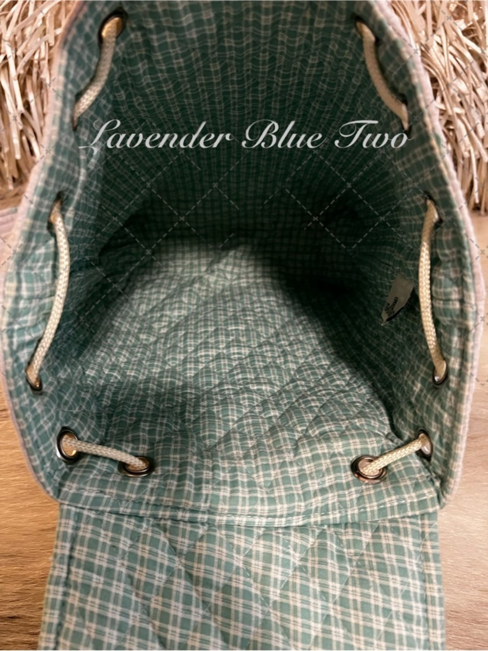 Vintage VERA BRADLEY Watercolor 1999 Mimi Flap Backpack Pastel. Green Floral - Picture 11 of 13